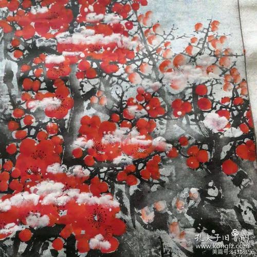 千里冰封银蛇舞,北国风光跃眼前.黄梅傲雪凌霜立,凌梭花开花窗间